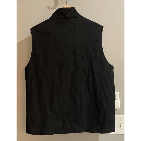 Johnston & Murphy Vest Fleece Lined Reversible Soft Shell Zip Up Mens Large - Picture 2 of 7